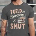 Bookworm Fueled By Sarcasm And Smut Book Reading Unisex Jersey T-Shirt Bookworm Fueled By Sarcasm And Smut Book Reading Unisex Jersey T-Shirt