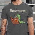Bookworm Worm Reading Book Lover Read Books Librarian Unisex Jersey T-Shirt