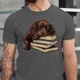 Boykin Spaniel Books Dog Breed Graphic Unisex Jersey T-Shirt