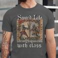 Buhurt Hourly Book Epic Knight Fight In Armor Buhurt Unisex Jersey T-Shirt Buhurt Hourly Book Epic Knight Fight In Armor Buhurt Unisex Jersey T-Shirt