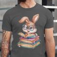 Bunny Rabbit Reading Books Rabbit Books Bunny Reader Unisex Jersey T-Shirt Bunny Rabbit Reading Books Rabbit Books Bunny Reader Unisex Jersey T-Shirt