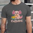 Caffelotl Cute Axolotl Pun Coffee Book Lover Kawaii Humor Unisex Jersey T-Shirt Caffelotl Cute Axolotl Pun Coffee Book Lover Kawaii Humor Unisex Jersey T-Shirt