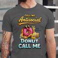 Call Me Antisocial Donut Pun Introvert Quote Unisex Jersey T-Shirt Call Me Antisocial Donut Pun Introvert Quote Unisex Jersey T-Shirt