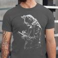Cat Holds Book Writing Animal Print Motif Drawing Art Cat Unisex Jersey T-Shirt