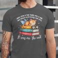 Cats And Books Easily Distracted By Book & Cat Lover Men Women Kids Unisex Jersey T-Shirt