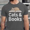 Cats And Books Unisex Jersey T-Shirt Cats And Books Unisex Jersey T-Shirt
