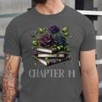 Chapter 14 14th Birthday Girls Book Lovers Gothic Flowers Unisex Jersey T-Shirt Chapter 14 14th Birthday Girls Book Lovers Gothic Flowers Unisex Jersey T-Shirt