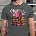 Chapter 67 Floral Book Stack Unisex Jersey T-Shirt Chapter 67 Floral Book Stack Unisex Jersey T-Shirt