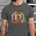 Christmas Book Pumpkin Reading Holiday Lovers Teacher Unisex Jersey T-Shirt