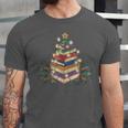 Christmas Book Reading Reader Xmas Bibliophile -Adult Christmas Tree Book Modern Unisex Jersey T-Shirt Christmas Book Reading Reader Xmas Bibliophile -Adult Christmas Tree Book Modern Unisex Jersey T-Shirt