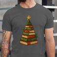 Christmas Book Tree Bookshelf Holiday For Readers Librarians Unisex Jersey T-Shirt Christmas Book Tree Bookshelf Holiday For Readers Librarians Unisex Jersey T-Shirt