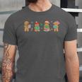 Christmas Library Gingerbread Man Books Lover Bookish Unisex Jersey T-Shirt Christmas Library Gingerbread Man Books Lover Bookish Unisex Jersey T-Shirt