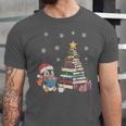 Christmas A Penguin Reading Book Snowflake Cocoa Hot Teacher Unisex Jersey T-Shirt Christmas A Penguin Reading Book Snowflake Cocoa Hot Teacher Unisex Jersey T-Shirt