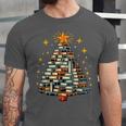 Christmas Tree Books Unisex Jersey T-Shirt Christmas Tree Books Unisex Jersey T-Shirt