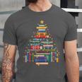 Christmas Tree Made Of Books Librarian Reader Holiday Unisex Jersey T-Shirt Christmas Tree Made Of Books Librarian Reader Holiday Unisex Jersey T-Shirt