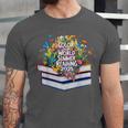 Color Our World Summer Reading 2025 Cute Book Wildflowers Unisex Jersey T-Shirt