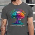 Color Our World Summer Reading 2025 Tree Book Lover Camping Unisex Jersey T-Shirt Color Our World Summer Reading 2025 Tree Book Lover Camping Unisex Jersey T-Shirt