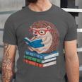 Cool Hedgehog Book Nerd Readers Unisex Jersey T-Shirt Cool Hedgehog Book Nerd Readers Unisex Jersey T-Shirt