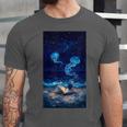 Cosmic Botanical Book Lover Reading Unisex Jersey T-Shirt