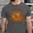Cozy Readers Book Society Vintage Fall Books & Pumpkin Unisex Jersey T-Shirt