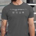 Cozy Season Good Book Fireplace Hot Beverage Snowflake Unisex Jersey T-Shirt