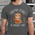 Crafting Stories Is What I Do Reading Writing Book Author Unisex Jersey T-Shirt