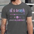 If I Crash Pause My Audiobook Listener Bookish Book Lover Unisex Jersey T-Shirt If I Crash Pause My Audiobook Listener Bookish Book Lover Unisex Jersey T-Shirt