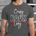 Crazy Book Lady Unisex Jersey T-Shirt
