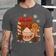Cute Christmas Books Gingerbread Xmas Book Lover Teacher Unisex Jersey T-Shirt Cute Christmas Books Gingerbread Xmas Book Lover Teacher Unisex Jersey T-Shirt