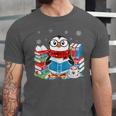 Cute Christmas A Penguin Reading Book Snowflake Hot Teacher Unisex Jersey T-Shirt Cute Christmas A Penguin Reading Book Snowflake Hot Teacher Unisex Jersey T-Shirt