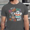 Cute Ghost Book Halloween Spooky Boo School Art Teacher Unisex Jersey T-Shirt Cute Ghost Book Halloween Spooky Boo School Art Teacher Unisex Jersey T-Shirt