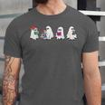 Cute Ghosts Reading Books Lover Spooky Season Halloween Unisex Jersey T-Shirt
