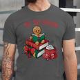 Cute Gingerbread Man Reading Book Nerd Christmas Bookish Unisex Jersey T-Shirt Cute Gingerbread Man Reading Book Nerd Christmas Bookish Unisex Jersey T-Shirt