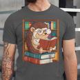 Cute Hedgehog Book Nerd Unisex Jersey T-Shirt Cute Hedgehog Book Nerd Unisex Jersey T-Shirt