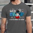 Cute Snowman Let It Snow I Have Books Reader Unisex Jersey T-Shirt Cute Snowman Let It Snow I Have Books Reader Unisex Jersey T-Shirt