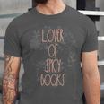 Dark Romance Book Lover Women Read Spicy Books Skeleton Dibs Unisex Jersey T-Shirt