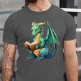 Dragon With Book Unisex Jersey T-Shirt Dragon With Book Unisex Jersey T-Shirt