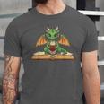 Dragon Reading Book Bookworm Unisex Jersey T-Shirt