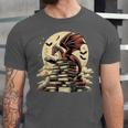 Dragon Reading a Book Dragons And Books Lover Bookworm Unisex Jersey T-Shirt Dragon Reading a Book Dragons And Books Lover Bookworm Unisex Jersey T-Shirt