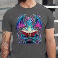 Dragon Reading Book Lover Unisex Jersey T-Shirt Dragon Reading Book Lover Unisex Jersey T-Shirt