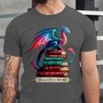 Dragons And Books Dragonworm Book Lover Reading Unisex Jersey T-Shirt