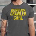 Dungeon Crawler Carl Yellow Text Logo LitRPG Series Book Unisex Jersey T-Shirt Dungeon Crawler Carl Yellow Text Logo LitRPG Series Book Unisex Jersey T-Shirt