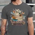 Easily Distracted By Books Book Wildflowers Book Lovers Unisex Jersey T-Shirt