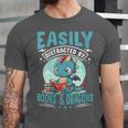 Easily Distracted By Books And Dragons Nerds Unisex Jersey T-Shirt Easily Distracted By Books And Dragons Nerds Unisex Jersey T-Shirt