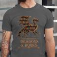 Easily Distracted By Dragons And Books Library Dragon Lover Unisex Jersey T-Shirt Easily Distracted By Dragons And Books Library Dragon Lover Unisex Jersey T-Shirt