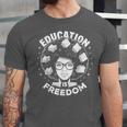 Education Is Freedom History Books African Pride Women Unisex Jersey T-Shirt