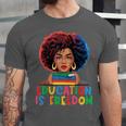 Education Is Freedom History Girl Women Book Lover Unisex Jersey T-Shirt Education Is Freedom History Girl Women Book Lover Unisex Jersey T-Shirt