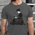 Emily Dickinson Reading A Book Unisex Jersey T-Shirt Emily Dickinson Reading A Book Unisex Jersey T-Shirt