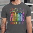Equality Books Peace Love Compassion LGBT Gay Lesbian Pride Unisex Jersey T-Shirt Equality Books Peace Love Compassion LGBT Gay Lesbian Pride Unisex Jersey T-Shirt