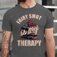 Fairy Smut Is My Therapy Romantasy Spicy Books Faerie Tales Unisex Jersey T-Shirt Fairy Smut Is My Therapy Romantasy Spicy Books Faerie Tales Unisex Jersey T-Shirt